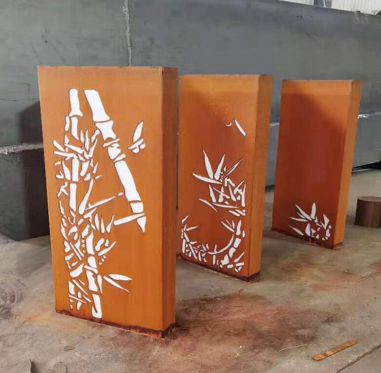 革吉锈钢板灯箱