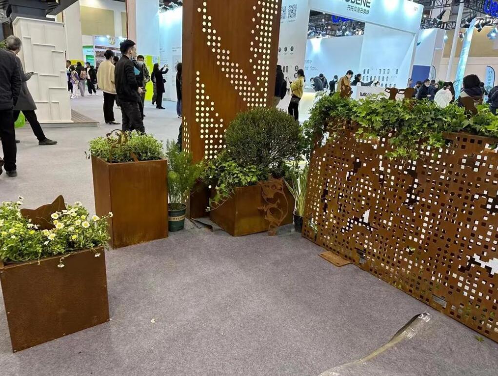 革吉耐候钢花箱