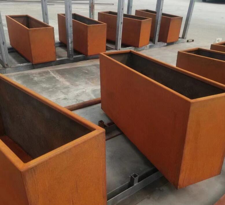 革吉耐候钢花箱