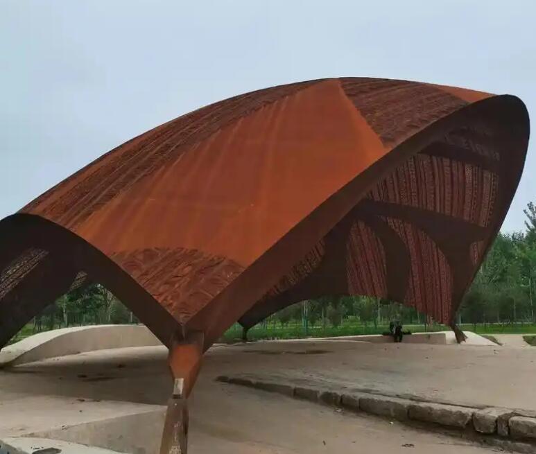 革吉耐候钢幕墙案例